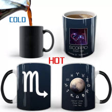 Load image into Gallery viewer, New 12 Constellations Magic Creative Starry Night Colour Changing Mugs