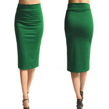 Load image into Gallery viewer, Womens Bodycon Solid Colour Casual/Office Stretch Pencil Skirts