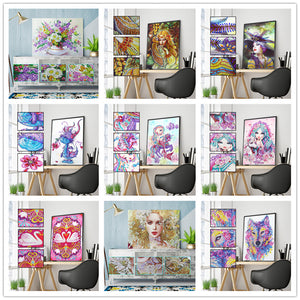 DIY Assorted Dazzling Diamond Paintings With Rhinestone Crystals