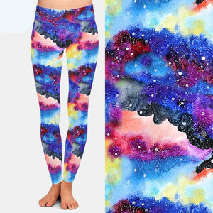 Beautiful Assorted Galaxy Patterned High Waist Leggings