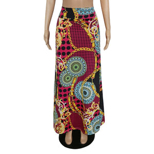 Womens Gorgeous Design Printed Long Maxi Skirt
