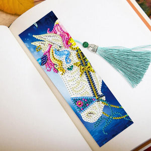 2PCS/Set DIY Decorative Diamond Painting Bookmarks With Tassel