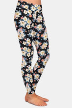 Load image into Gallery viewer, Ladies Assorted Floral Printed Brushed Leggings