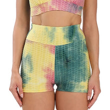 Load image into Gallery viewer, Ladies Colourful Tie-Dye Push Up Anti Cellulite Fitness Leggings &amp; Shorts