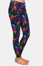 Load image into Gallery viewer, Ladies Colourful Rainbow Lizard Printed Leggings