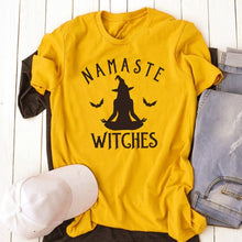 Load image into Gallery viewer, 100% Pure Cotton NAMASTE WITCHES Printed T-Shirt