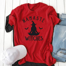 Load image into Gallery viewer, 100% Pure Cotton NAMASTE WITCHES Printed T-Shirt
