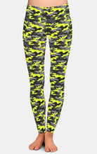 Load image into Gallery viewer, Womens 3D Yellow Camouflage Printed Leggings