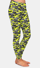 Load image into Gallery viewer, Womens 3D Yellow Camouflage Printed Leggings