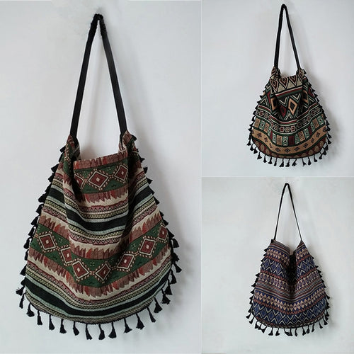 Vintage Bohemian Tassel/Fringe Shoulder Bags
