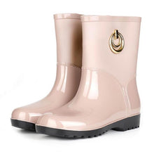 Load image into Gallery viewer, Womens PVC Mid-Calf Waterproof Rainboots