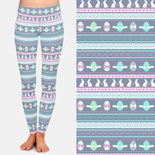 Load image into Gallery viewer, Ladies 3D Happy Easter Patterns With Bunnies Printed Leggings
