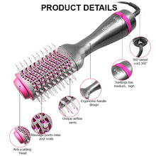 Load image into Gallery viewer, One Step 4-IN-1 Rotating Hot air Brush - Hair Blow Dryer &amp; Volumizer 1000W