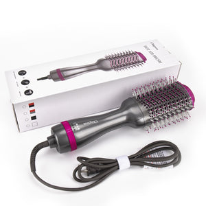 One Step 4-IN-1 Rotating Hot air Brush - Hair Blow Dryer & Volumizer 1000W