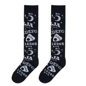 Assorted Dark Magic, Striped, Star/Moon/Ouija Board Knee Socks